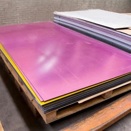 Set of 2 Rose Red Mirror Acrylic Sheets,1/16" (1.5mm) Rose Mirror Acrylic Plexiglass Plastic Sheet (Actual Size 11.875" x 11.875")