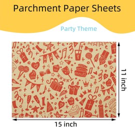 Premium Deli Paper Sheets 11"x15" - 300Pcs Greaseproof Liners for Food Boats, Pre Cut Deli Sandwich Wrappers, Best Kraft Food Wrapping Paper Sheets for Picnic, Festival, Fair or BBQ.