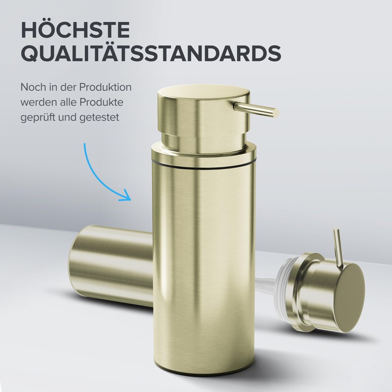ovimar Soap Dispenser Sola Strands | Gold | Stainless Steel