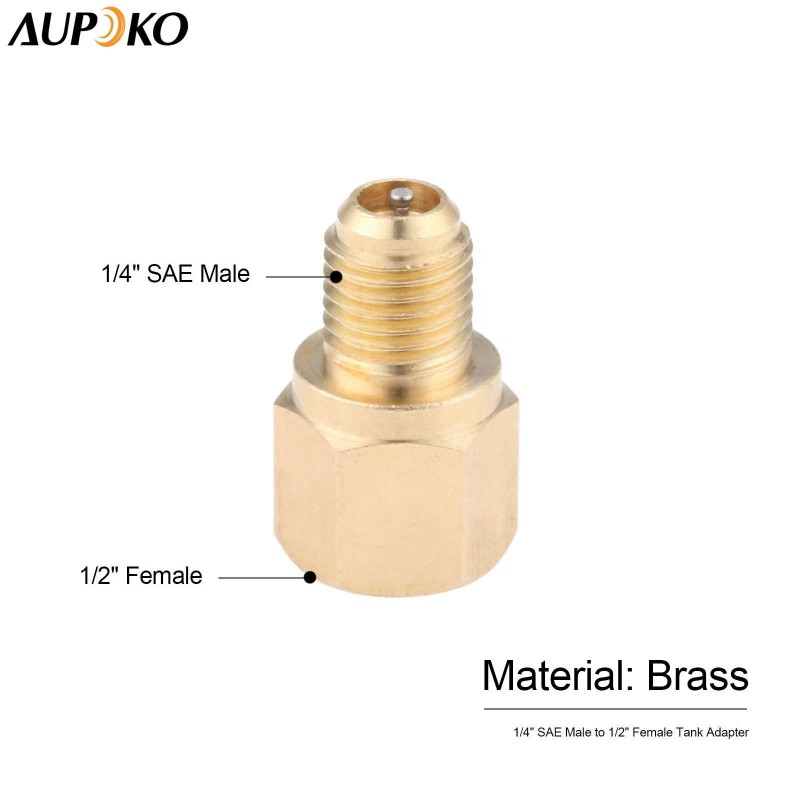 Aupoko R12 To R134a Conversion Quick Connect Coupler Kit, High/low