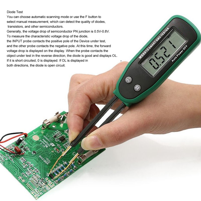 Smart SMD Tester Chip Diode Resistor Capacitor Digital Tweezer Electronic