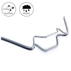 DEUBA Greenhouse Clips Stainless Steel Pack of 50 Hollow Panel Fastening Greenhouses Greenhouse Clamps Accessories