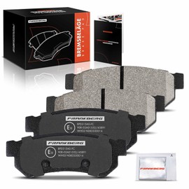 Frankberg 4x Rear Brake Pads with Brake Lubricant Compatible with Lacetti J200 1.4L-2.0L 2007-2013 Nubira Estate 1.6L-2.0L 2007-2011 Nubira Saloon Replace# 96800089