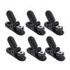20pcs Hearing Aid Lanyard Clip Black ABS Clip Replacement Accessory