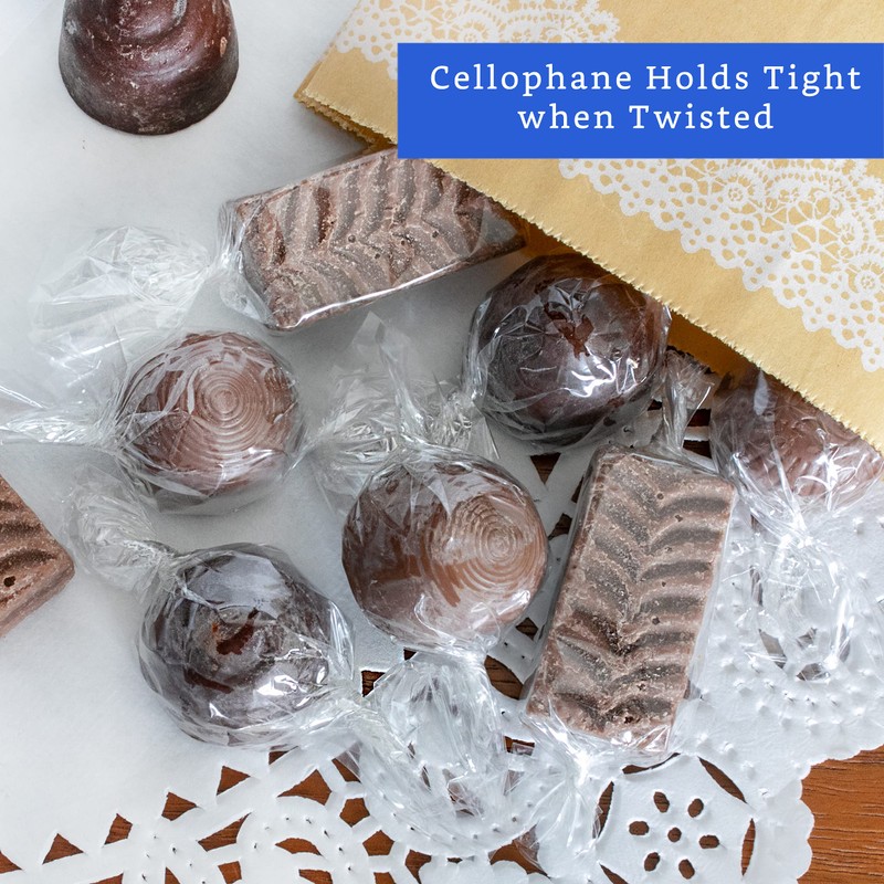 Clear Candy Wrappers for Caramels (600 Pcs 3.5 x 5