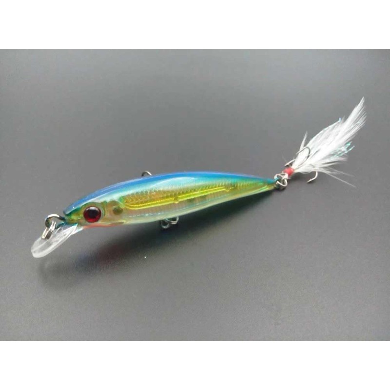 Zmart Lure Minnow 9 cm, G, 10 Set of Bass