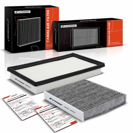 A-Premium 2-PC Engine & Cabin Air Filter with Activated Carbon Compatible with Toyota Camry/C-HR 18-22, RAV4/Corolla/Avalon 19-22, Highlander 20-22, RAV4 Prime/Venza 21-22 & Lexus ES250, ES300h, UX200