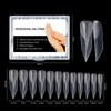 BNG Pack of 120 Matte Dual Nail Shapes for Gel