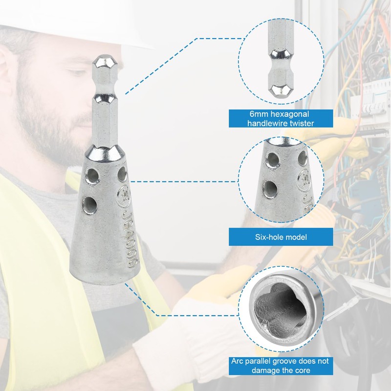 Wire Twister for Electrical Power Drill, Wire Connector, Electrical Wire
