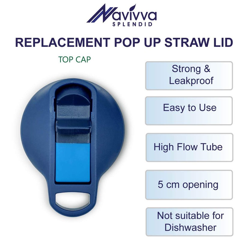 NAVIVVA SPLENDID Replacement Straw Lid, Easy Fit, Durable and Strong