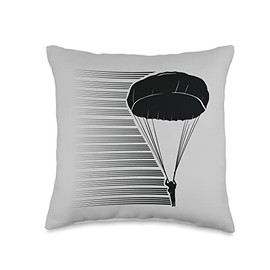 Airborne Infantry Division Paratrooper Parachute Airborne Vintage Throw Pillow, 16x16, Multicolor