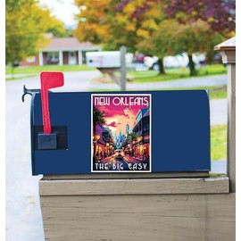 New Orleans Louisiana Design B Souvenir Magnetic Mailbox Cover