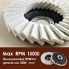 SPEEDWOX 8Pcs Felt Flap Disc Abrasives Buffing Polishing Wheel and