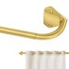 GXOACKJ Gold Wrap Around Curtain Rods for Windows 28 to