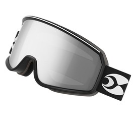 suoso Ski Goggles For Men Womens,100% UV400 Protection OTG Helmet Compatible-Jet Black