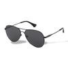 Sonix Aviator Sunglasses, Black, One Size