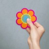 Retro Planet Mod Flower 60s Style Die Cut Vinyl Sticker