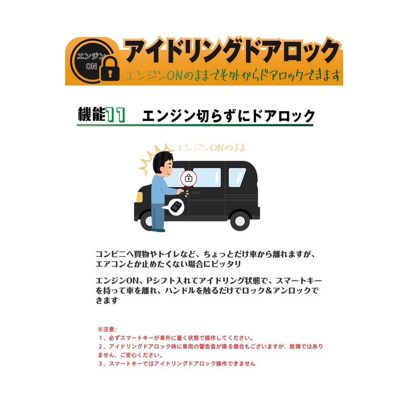 BGUCAR Noah/Voxy 90 Series Door Lock, Intelligent Support System, Multi-Function