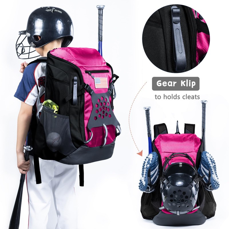 VIGEGARI Baseball Bag Softball Bat Bag - Baseball Backpack Adult