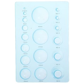 YYlingx 2 PCS 3-Row Paper Quilling Tool, 3D Domes Half Ball Mould, Reusable Plastic Concave-Convex Spherical Styler for DIY Paper Craft Tool