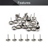 MroMax Upholstery Nails Tacks 0.43" Head Dia Iron Modern Style