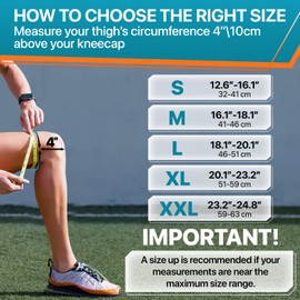 DR. BRACE ELITE Knee Brace with Size Stabilizer {2 Pack} Knee Brace for Women & Men, Workout, Sports, Daily Knee Compression Sleeve for Maximum Knee Pain Support & Fast Recovery - Check Size Guide Video (Olympus , Large)