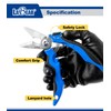 LABEAR- 7" Angled Electricians Shears, Multi-function Wire Cable Cutting Shears