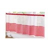 Alan Symonds Gingham Slot Top Voile Cafe Curtain Panel (59"