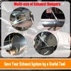 Elifecenter Heavy Duty 4 Inch Stainless Exhaust Clamp with Hanger