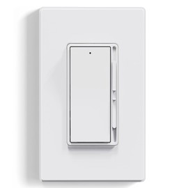 ELEGRP - Interruptor de luz de atenuación digital para luces LED regulables de 300 W y luces incandescentes/halógenas de 600 W, interruptor de atenuación deslizante LED de un solo polo/3 vías, placa