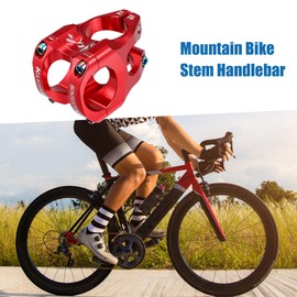 A ABSOPRO Mountain Bike Stem Handlebar 35mm Aluminium Alloy Red