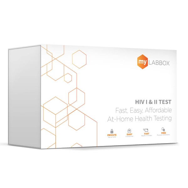 STD at Home Test for Men HIV-1 and HIV-2 by myLAB Box