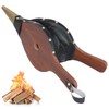 Gtongoko Fireplace Bellows Air Blower Cast Nozzle 14.8" x 5.6"