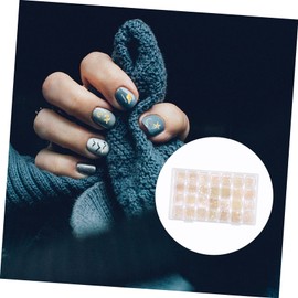 SAFIGLE 28-Compartment Nail Art Accessories Set Star and Moon Pearls Steel Beads and Shell Decorations for Manicure DIY Projects