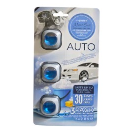 Fusion 3pc Air Fusion Car/Automotive Air Freshener Vent Clip 4ml New Car Scent