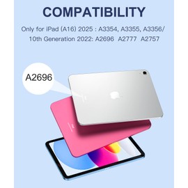 Harvopu Compatible for iPad 11th 10th Generation Case with Keyboard, Folio Cover with Pencil Holder, Multi-Touch Trackpad, 7 Color Backlit, Detachable Keyboard for iPad (A16) 11th/10th Gen (Navy Blue)