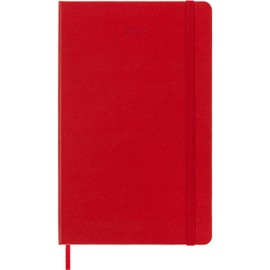 Moleskine Classic 12 Month 2024 Daily Planner, Hard Cover, Large (5" x 8.25"), Scarlet Red