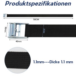 Scettar Lashing Straps Short, Pack of 12 Tie Down Straps with Clamping Lock, 50 cm Lashing Strap, Black, Small Lashing Straps for Bicycle, Sack Truck, Motorcycle, Car, Camping, Comes with 1 Fleece Bag