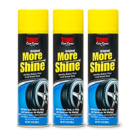 Stoner Car Care 91044-3PK Original More Shine Tire Shine Spray – Tire Dressing Restores Deep Matte Black Finish with Long-Lasting Rain-Resistant Protection, Dry-to-Touch – 12 oz (Pack of 3)