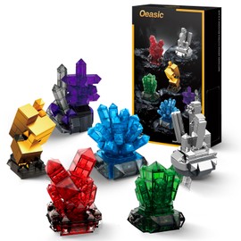 Oeasic Geology Crystal Building Set for Adults, 564PCS Model Collection Kit