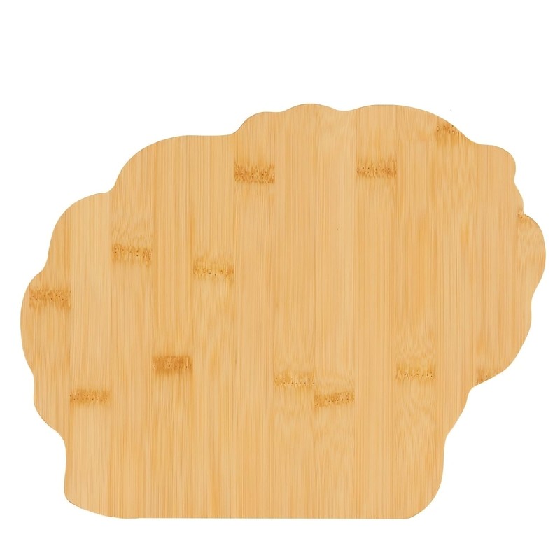 Bamboo Sheep Shaped Chopping Board – Rustic Animal Kitchen Decor