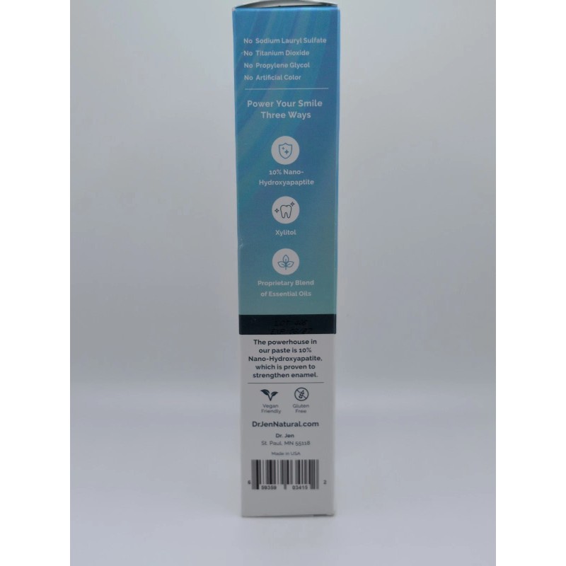 Dr. Jen 10% Nano Hydroxyapatite Toothpaste - Fluoride Free Oral