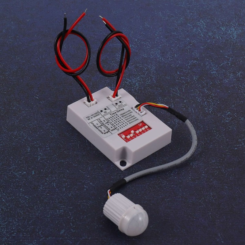 Kopinma Mini PIR Sensor Indoor, 12V 24V PIR Motion Sensor