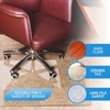 GLSLAND 36" x 46" Tempered Glass Chair Mat Heavy-Duty Floor