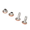500 Sets Metal Studs Rivets 6x8mm Iron High Hardness Strong