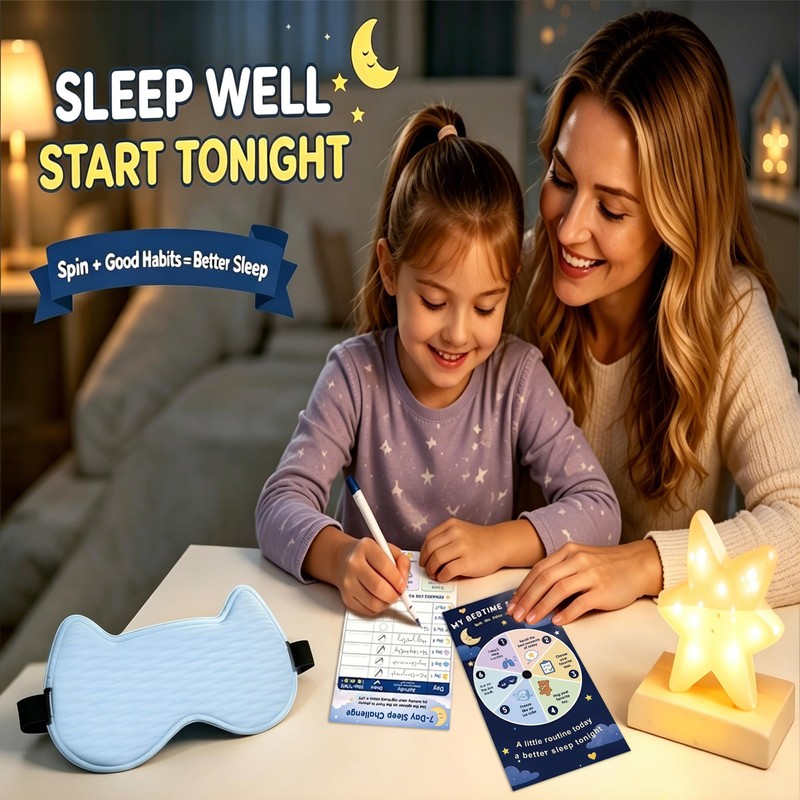 Kids Sleep Mask, 3D Contoured Kids Eye Mask for Sleeping