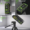 Huepar Dual Laser Measuring Tool, 393Ft Green-Beam Bilateral Digital Laser