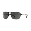 Emporio Armani EA2033 3094/87 Matte Black EA2033 Square Pilot Sunglasses