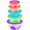 Southern Homewares 5 Piece Nested & Stackable Bowl/Food Storage Containers,