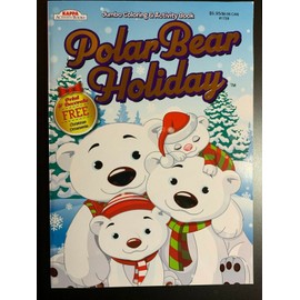 KAPPA CHRISTMAS JUMBO COLORING & ACTIVITY BOOK POLAR BEAR HOLIDAY FREE ORNAMENTS